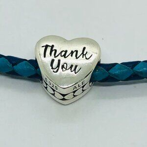 ✨✨Pandora Thank You  Exclusive Heart Charm/birthday Travel charm